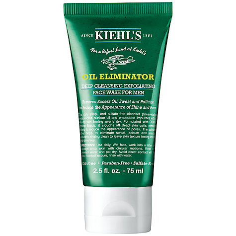 Kiehls Oil Eliminator Deep Cleansing Exfoliating Face Wash For Men 75ml